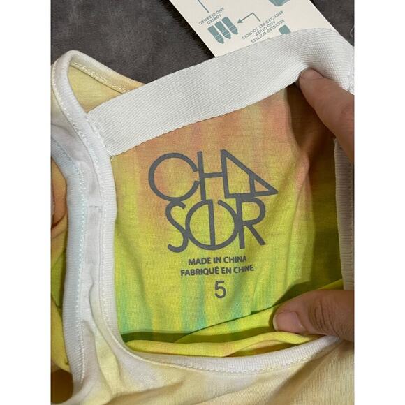 NWT Chaser Girl Kid Tank Top Tye Die Hippie Edgy Back Strap Colorful Lightweight - Picture 3 of 5